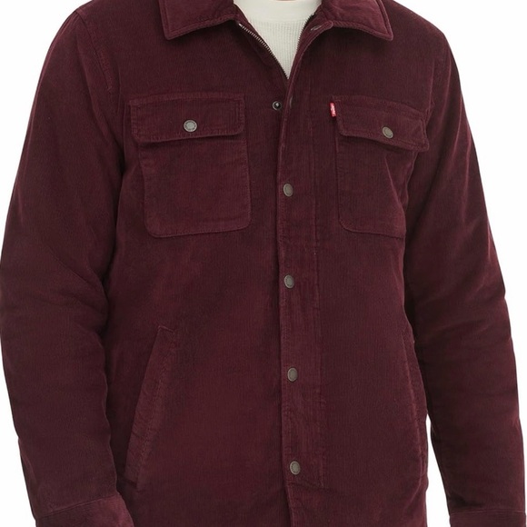 Levi's Men's Deep Red Corduroy Jacket - Picture 2 of 7
